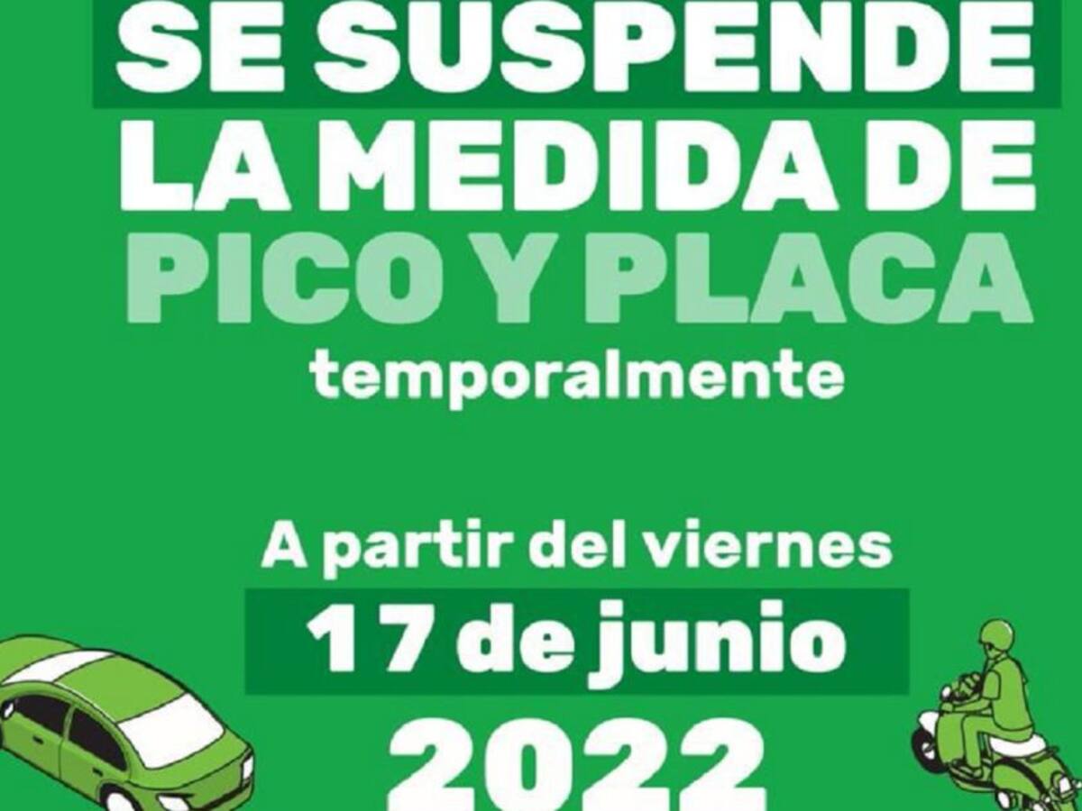 Levantan pico y placa metropolitano por contingencia del Metro de Medellín
