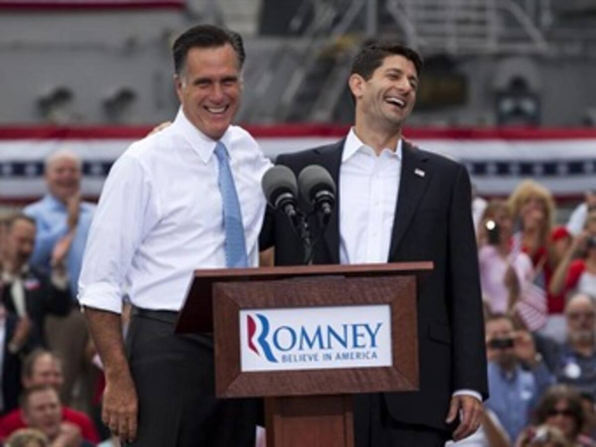 Mitt Romney presenta a Paul Ryan como su candidato a vicepresidente de los EEUU