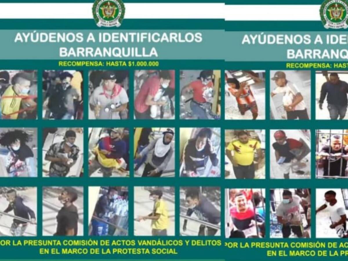 Estos son los más buscados por vandalismo en Barranquilla