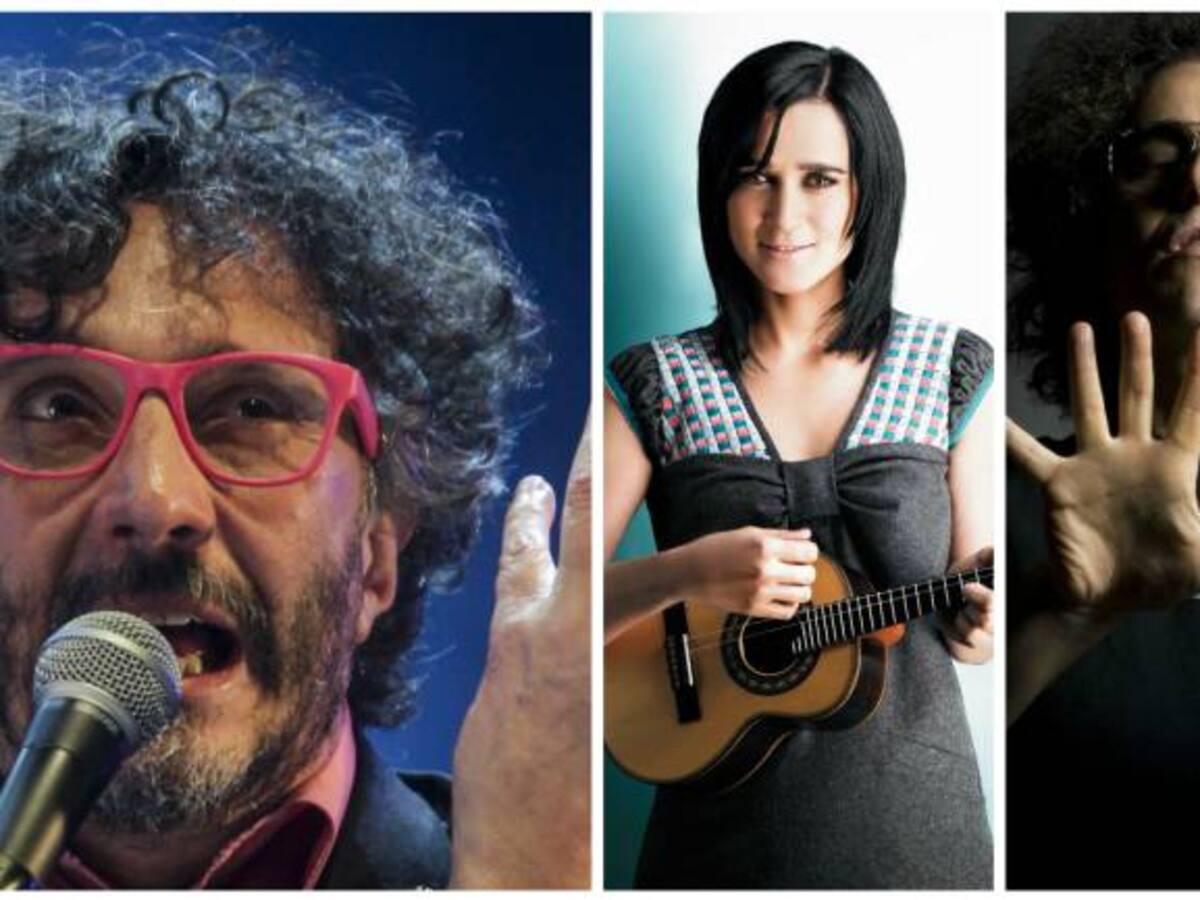 Fito Páez, Julieta Venegas y Andrés Calamaro en Colombia