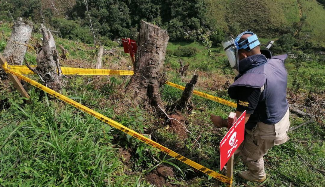 Artefactos explosivos detonados por el Ejército Nacional