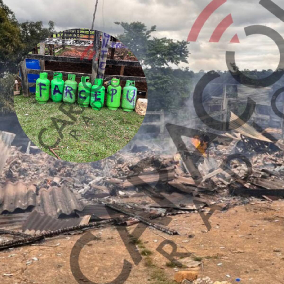 Las disidencias quemaron dos casas en Remedios y habrían secuestrado a dos campesinos