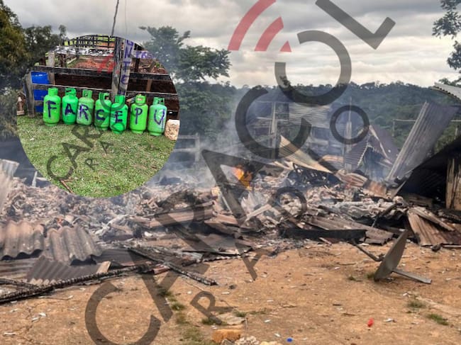 El frente 4 de las disidencias quemó dos casas en una finca de la zona rural de Remedios.
