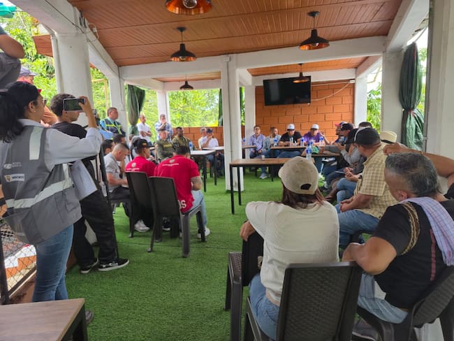 Comunidad llegó a un acuedo con la ANI en la protesta de Remedios- foto cortesía