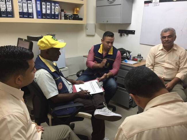 Verifican plan de gestión del riesgo de desastres en comercios de Cartagena