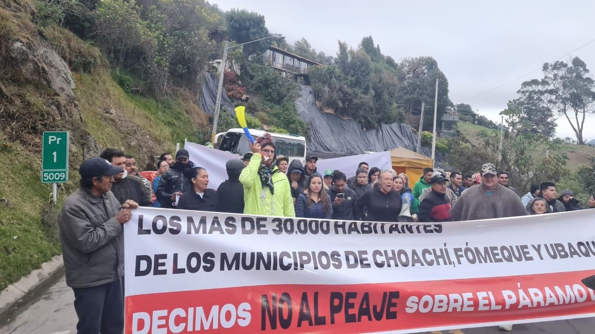 ANI ordenó suspender instalación de casetas en peaje vía Bogotá-Choachí tras protestas