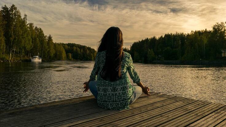 La meditación permite percibir la realidad de forma positiva.