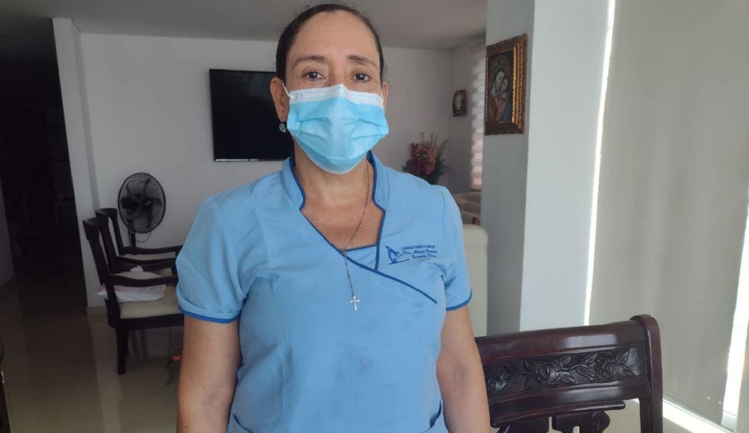 Alicia Gaviria, presidenta del Colegio de Bacteriólogos de Bolívar