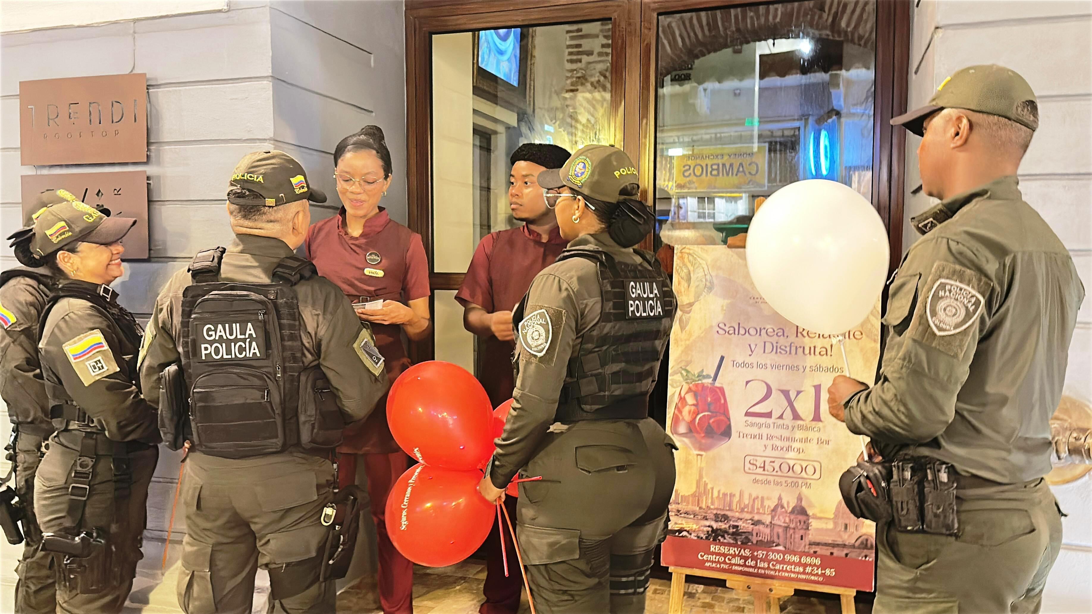 GAULA realiza jornadas de prevención en sectores turísticos y comerciales de Cartagena