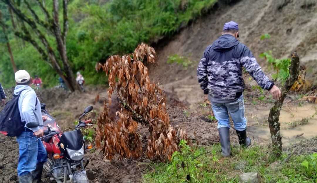Derrumbes por lluvias