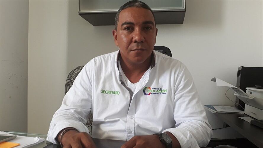 Julio César Montiel Castro, secretario de Educación de Córdoba. Foto: La Wcon Julio Sánchez Cristo