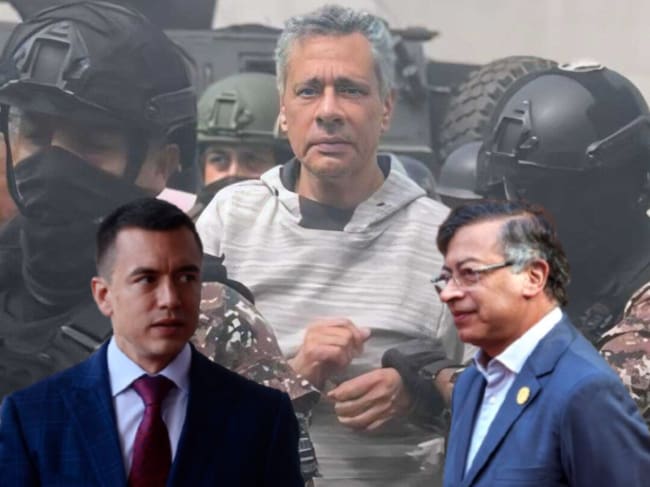 La canciller ecuatoriana, Gabriela Sommerfeld, señaló que hasta que no exista un ambiente propicio de diálogo respetuoso no se retomarán las conversaciones entre los gobiernos de Daniel Noboa (izq) y Gustavo Petro (der), que han chocado por el caso Jorge Glas.
(Foto: Caracol Radio / Getty )