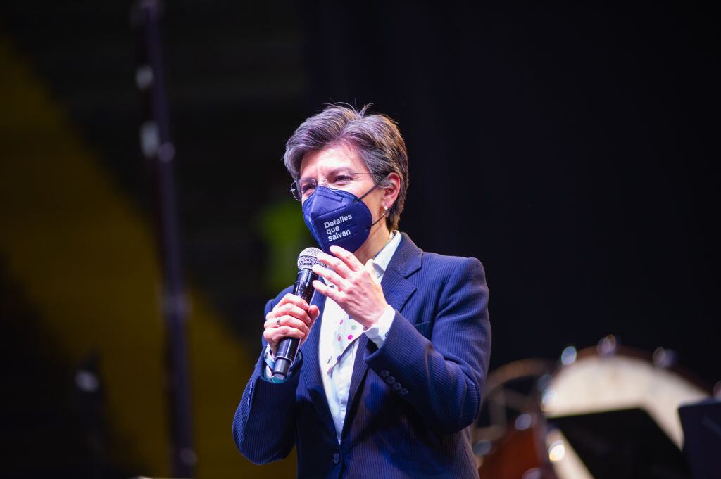 Alcaldesa de Bogotá, Claudia López. Foto: Sebastian Barros/NurPhoto vía Getty Images.