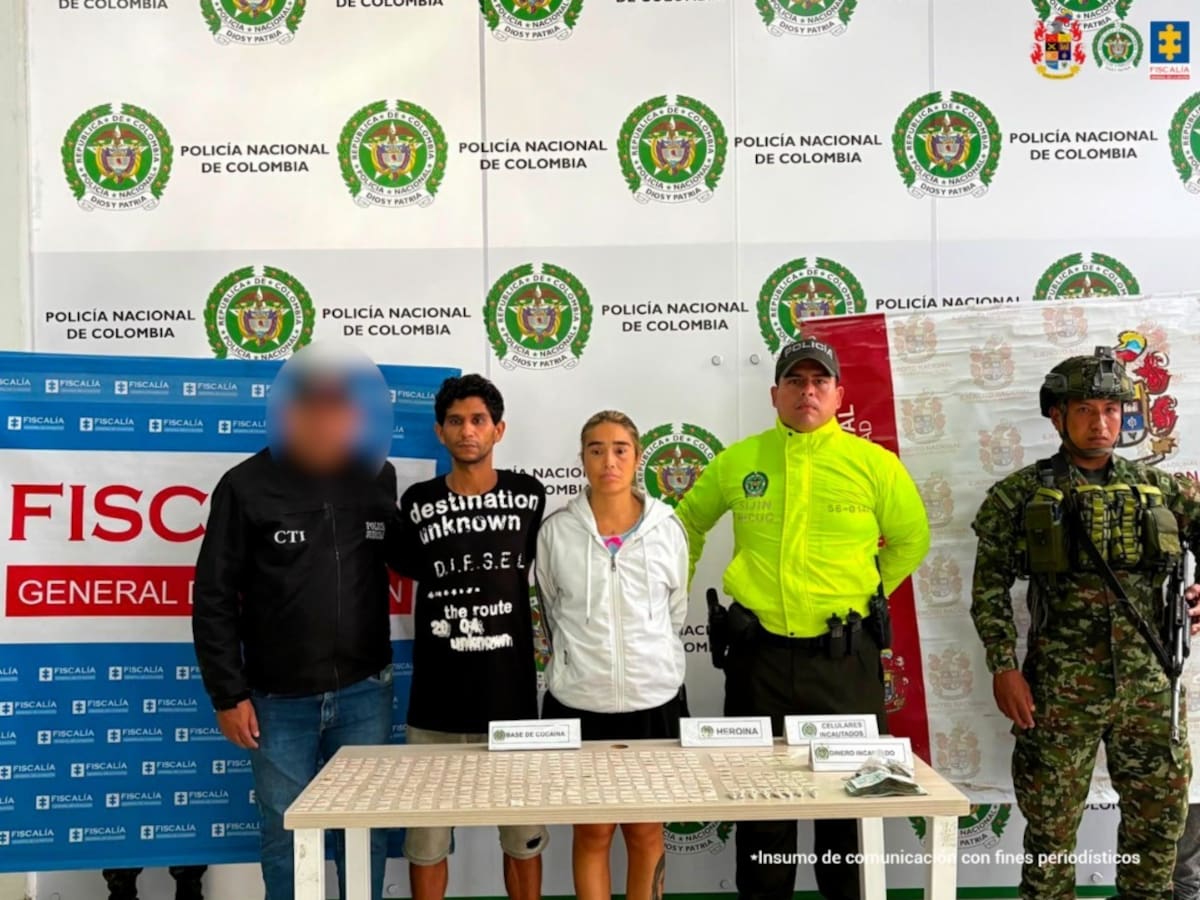 Fueron capturados ‘Zapatero’ y ‘La mona’ con 300 dosis de cocaína y 54 dosis de heroína en Cúcuta