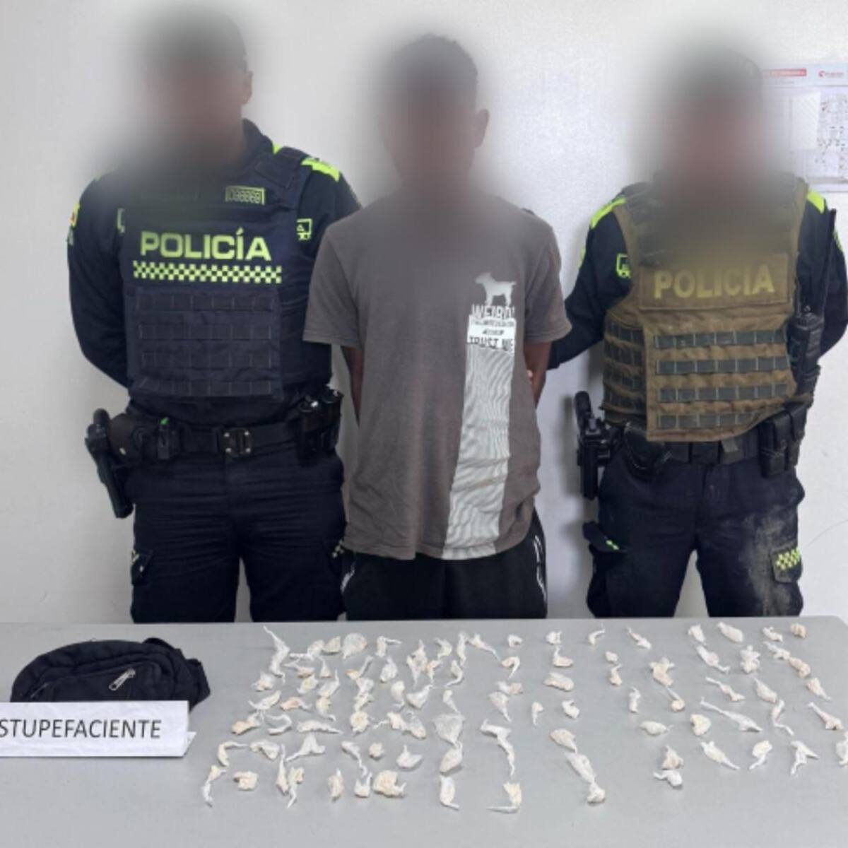 Cayó alias ‘El Fantasma’ con más de 100 dosis de coca listas para la venta en Arjona