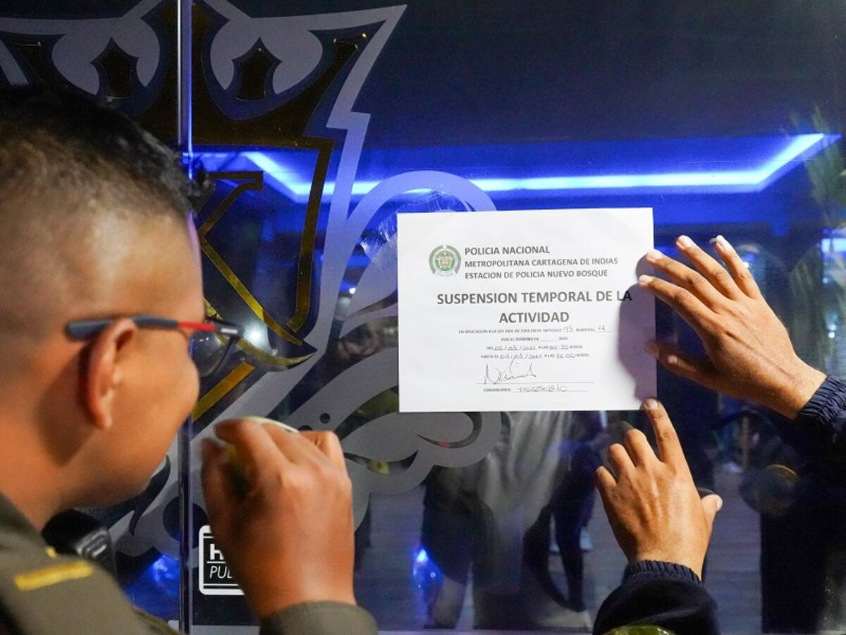 Policía cerró cuatro establecimientos de comercio en la transversal 54