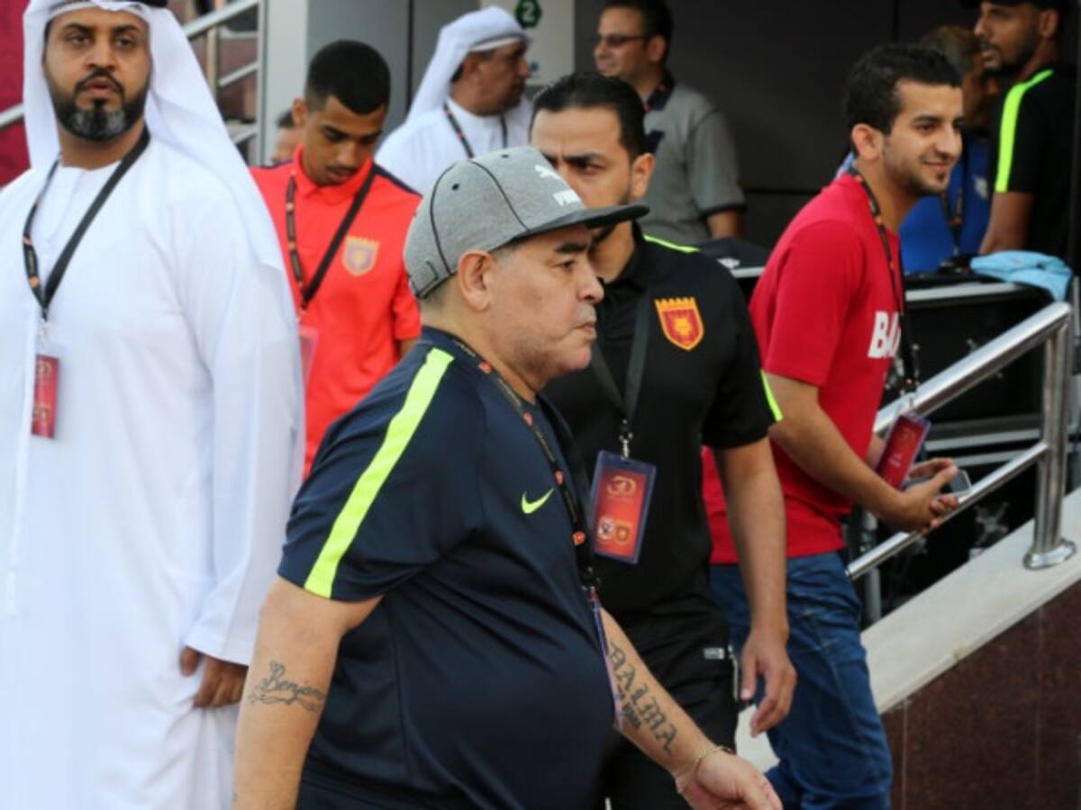 Maradona abandonó el club que dirigía en Emiratos Árabes tras no ascender