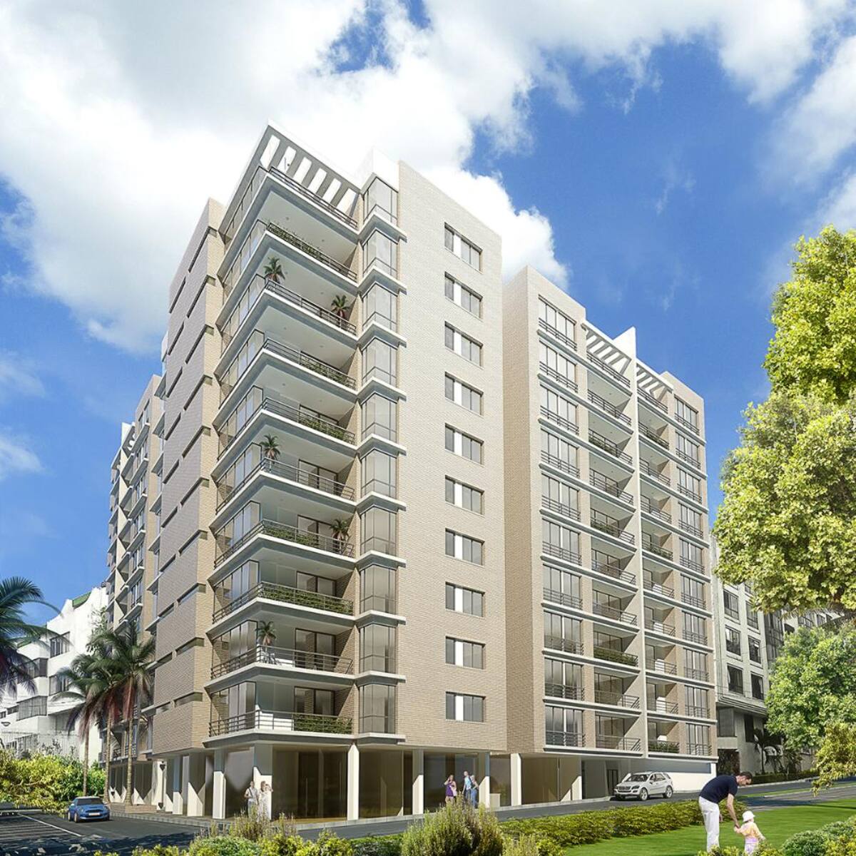 Proyecto ubicado en Ibagué, entre la Carrera 3 vía el Jordán y carrera 4 con Calle 47. Serán 110 apartamentos, distribuidos en dos torres, cada una de ellas con 11 pisos de altura.