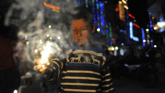 En el municipio de Tibú, las autoridades permitieron la pólvora en navidad, contrario a las disposiciones nacionales. Foto: Getty Images