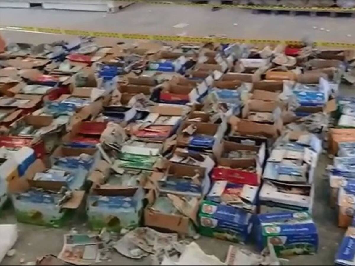 Incautan 1,5 toneladas de cocaína camuflada en verduras en el puerto de Cartagena