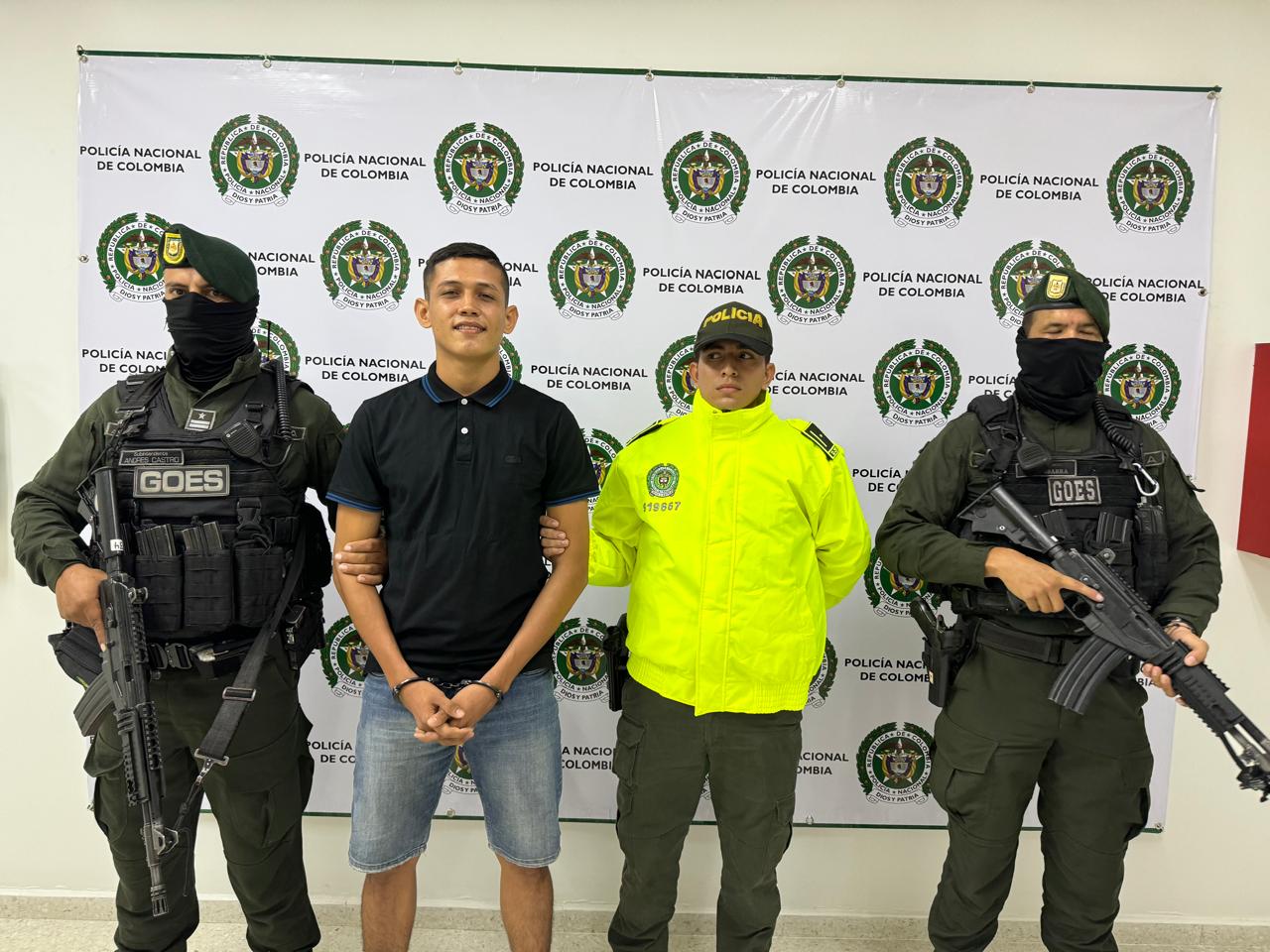 Andrés Yovani Cardoso Veloza, alias "Pollo" / Foto: Policía Nacional