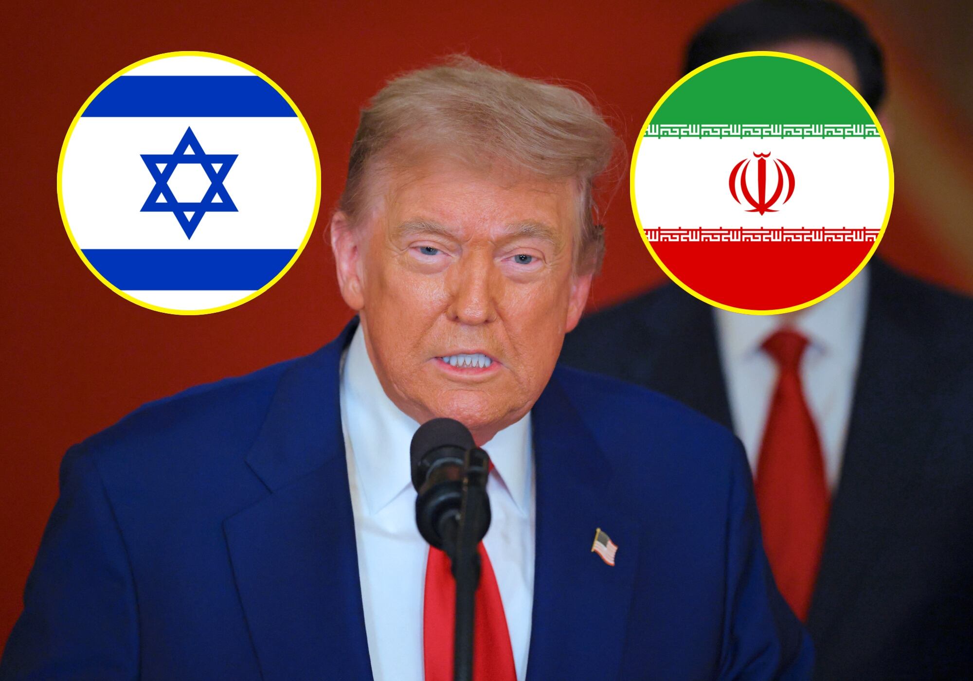 Trump aseguró que Israel e Irán acudieron a él con un mismo mensaje: “¡PAZ!” . Foto: Getty Images.