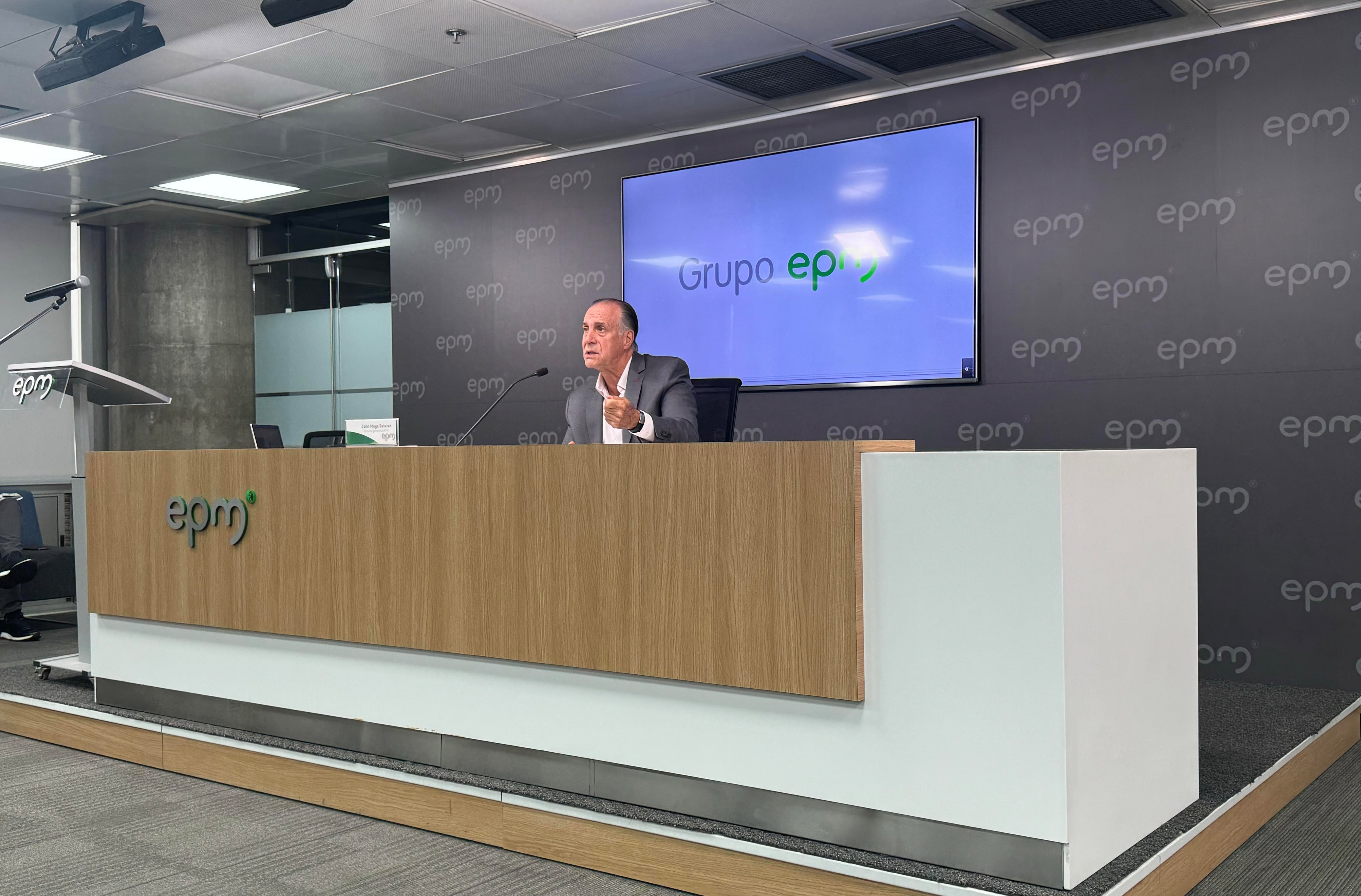 Gerente de EPM, Jhon Maya Salazar. Foto: Caracol Radio.