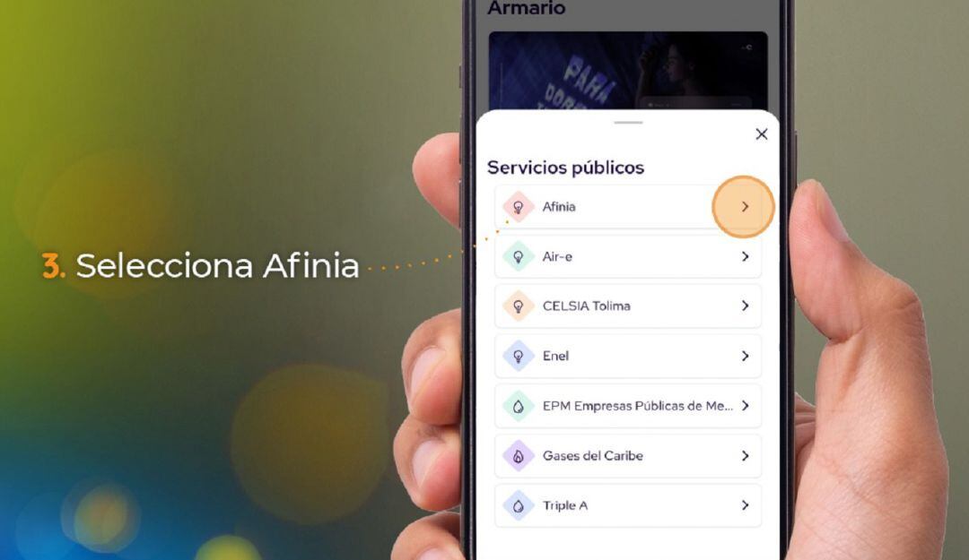 La factura también se puede cancelar en los puntos propios de la empresa, entidades bancarias, PSE y cajeros automáticos