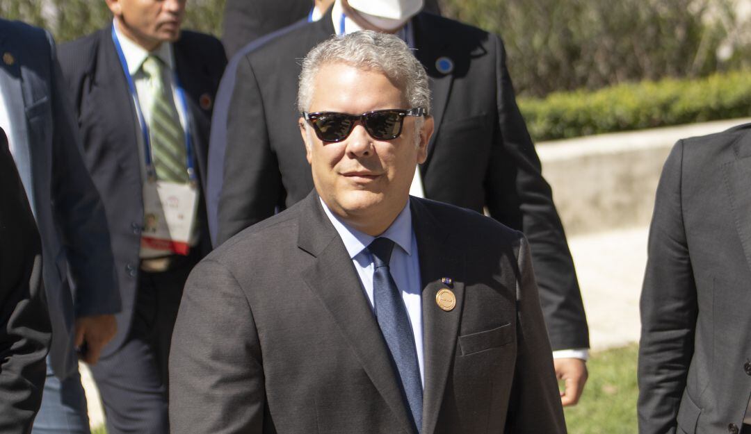 El mandatario colombiano Iván Duque
