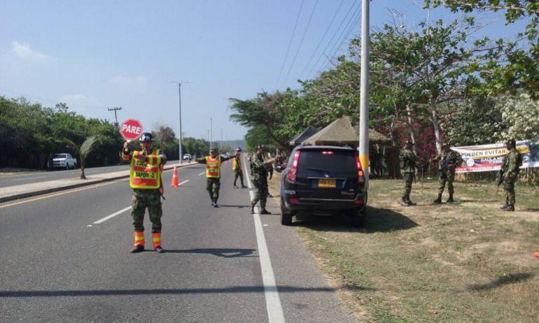 Operativo de la fuerza pública en carreteras del Departamento del Atlántico.