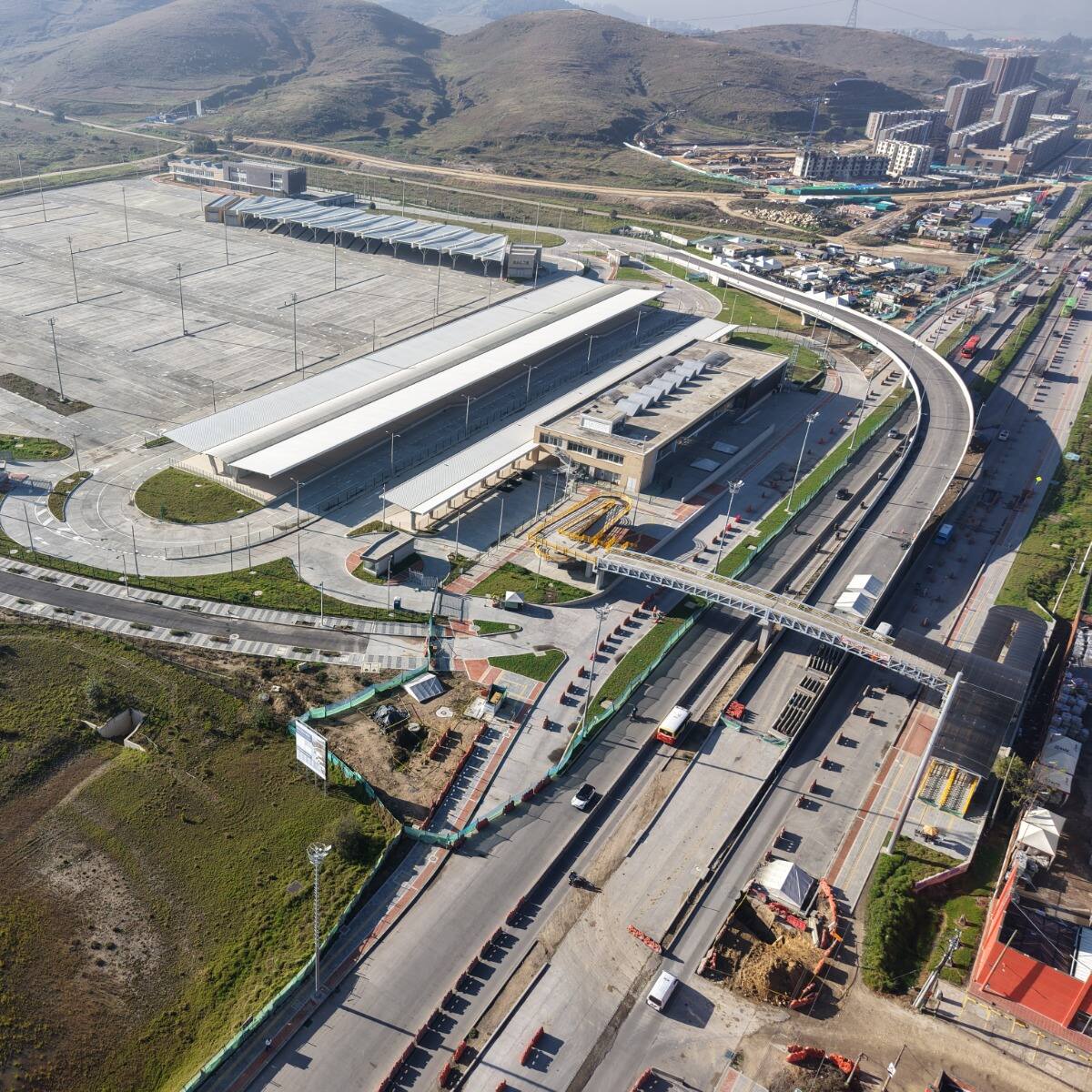 Transmilenio en Soacha alcanza el 73% de avance: Patio Portal ya está listo