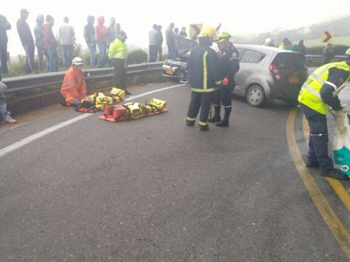 Una persona muerta y cinco lesionadas en vías en Caldas