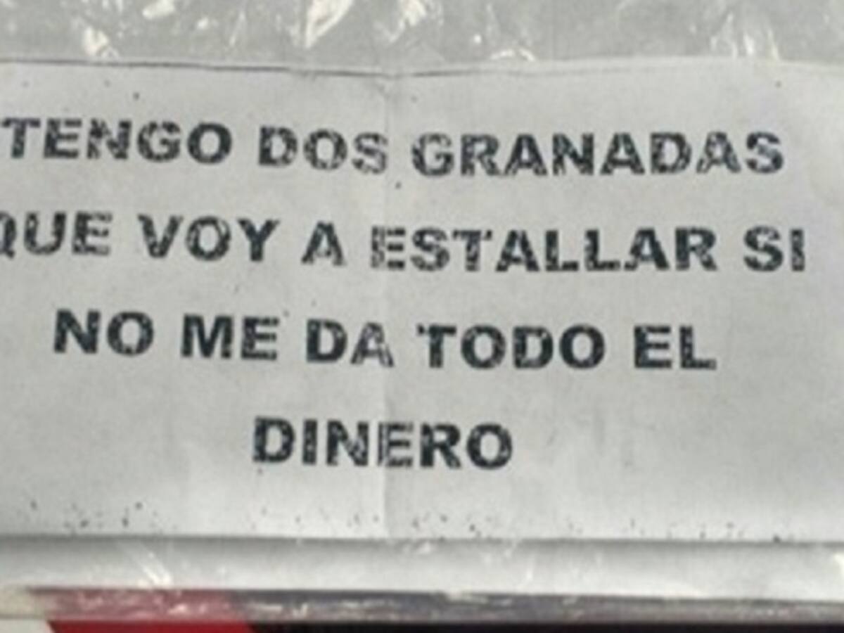 Insólito robo a un banco en Ibagué