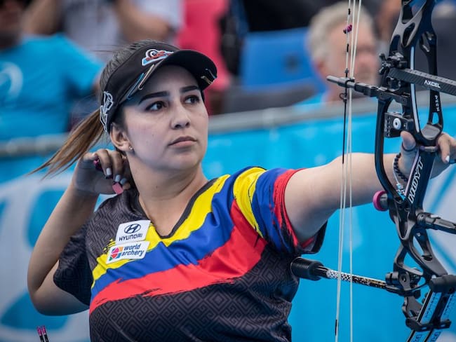Sara López, nueva campeona mundial de tiro con arco compuesto.