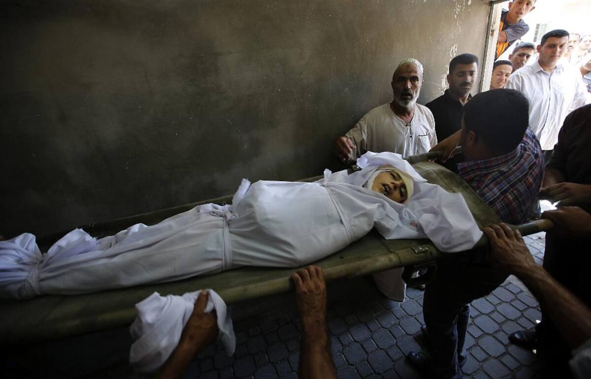 Gaza se conmociona por el asesinato de cuatro niños que jugaban en la playa.
