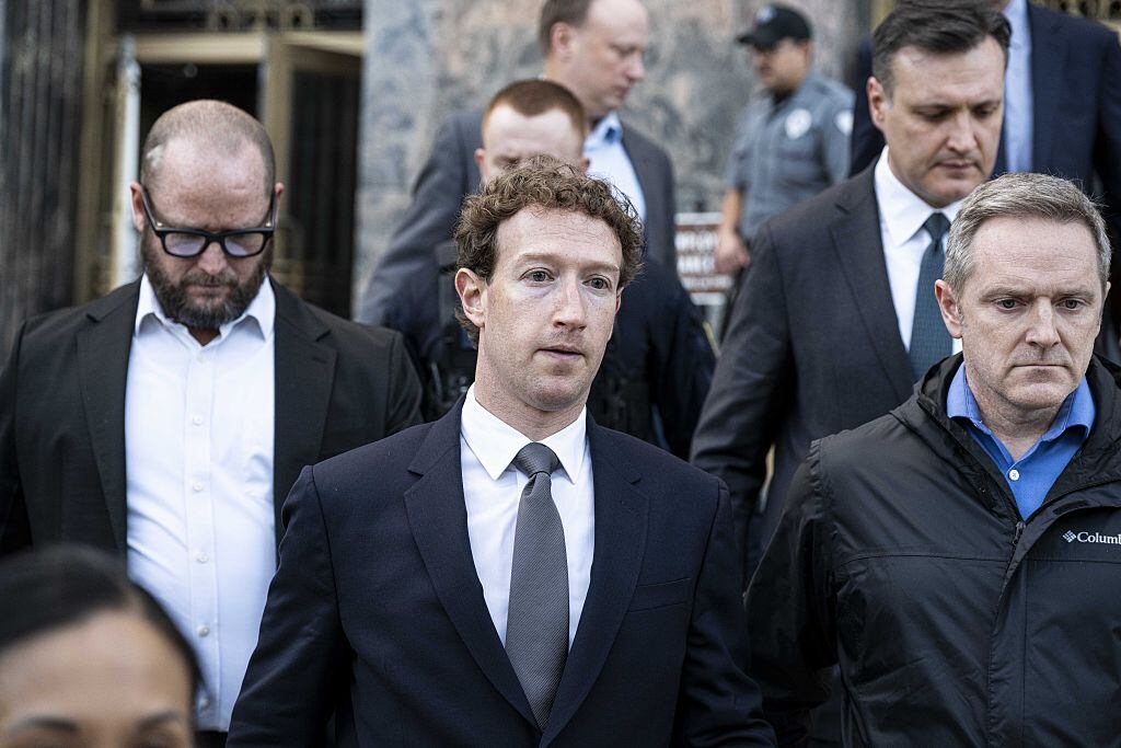 Mark Zuckerberg durante el juicio a Meta en Los Ángeles. Getty Images