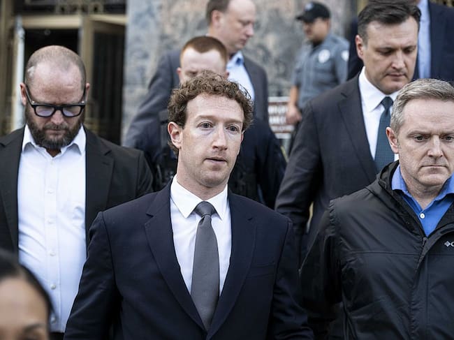 Mark Zuckerberg durante el juicio a Meta en Los Ángeles. Getty Images