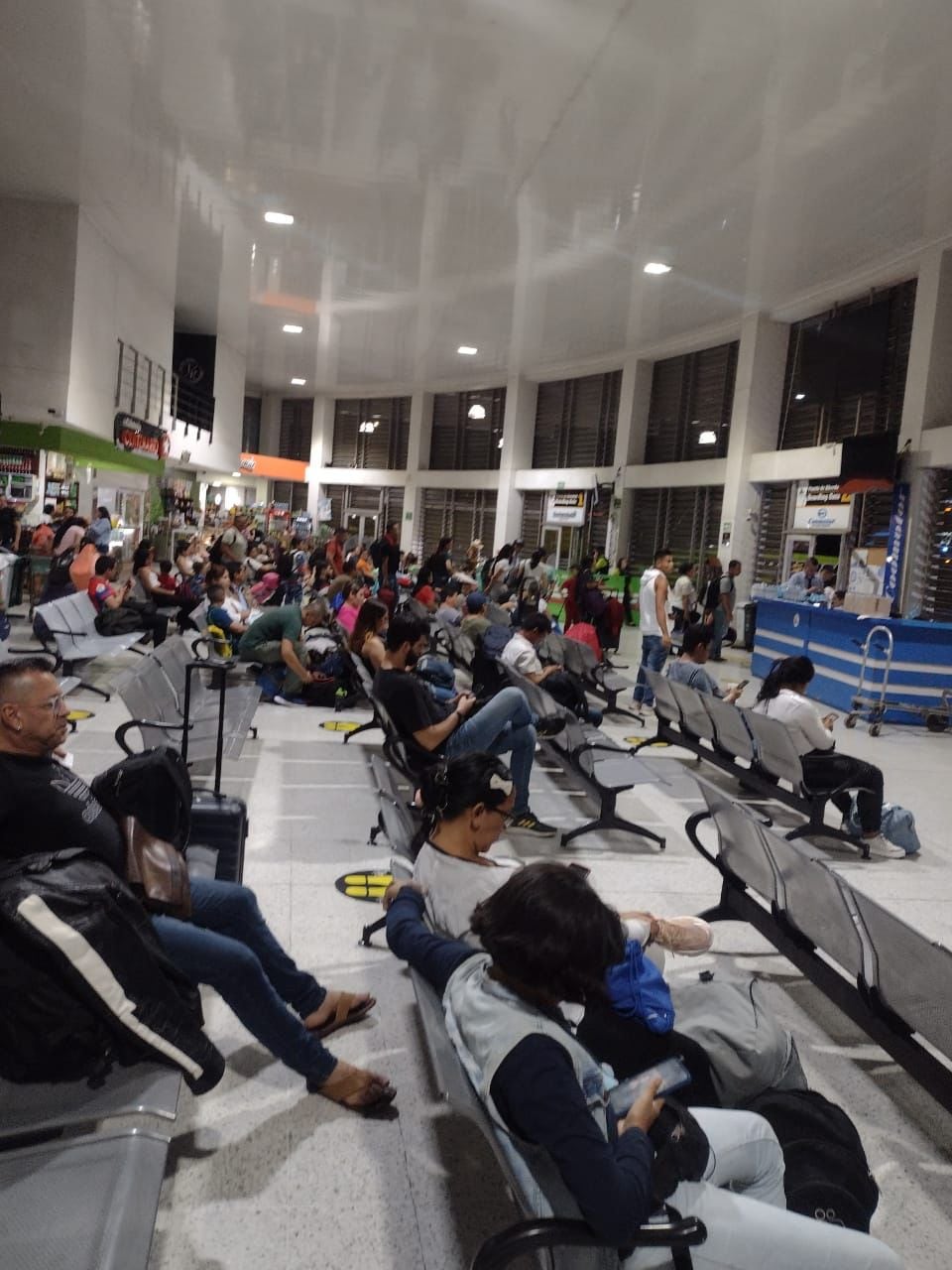 Pasajeros desde Bogotá, Medellín, Florencia, Putumayo.