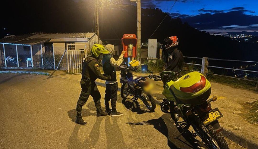 Foto: Enviada desde la Policía Metropolitana de Manizales.