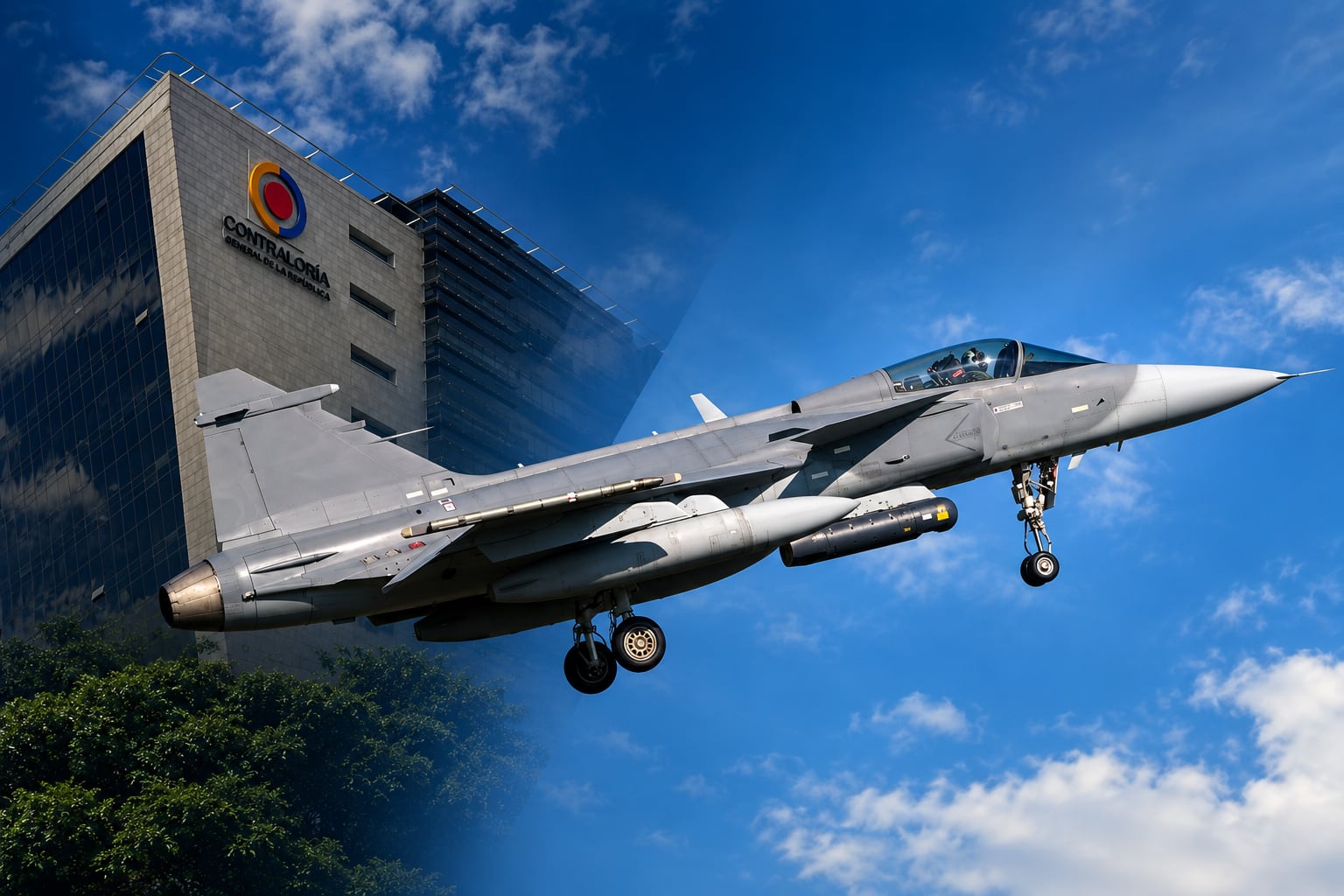 Contraloría alerta posible pérdida de $2.130 millones en un pago por los aviones Gripen