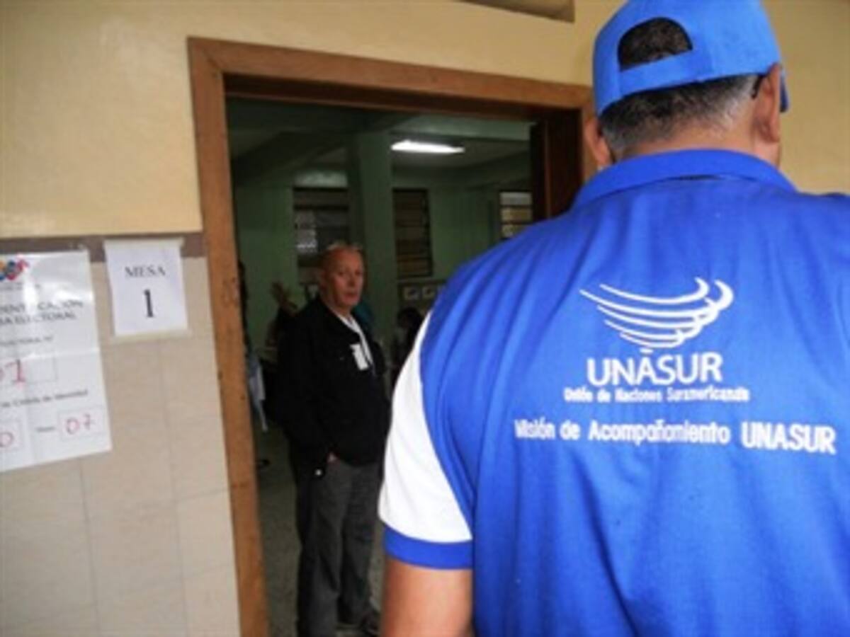 Misión de acompañamiento electoral de Unasur ‘con los ojos puestos’ en Venezuela