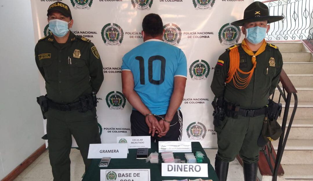 Capturado por el presunto delito de tráfico de estupefacientes