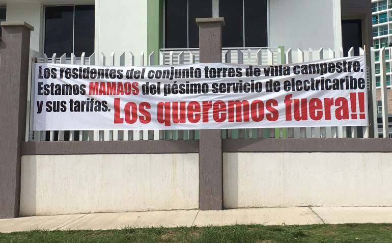 Protestas en Barranquilla por servicio de energía 