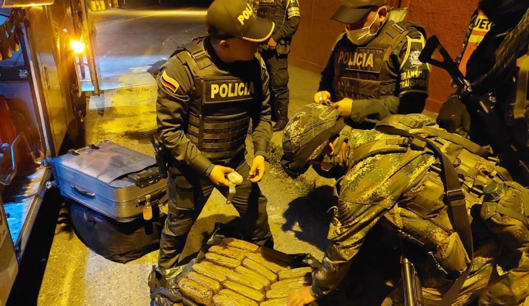 La droga quedó a disposición de la Fiscalía. 