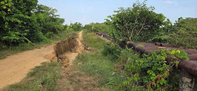 “Aquí se llega a abrir una boca y San Pelayo se inunda a la media hora”: alcalde de San Pelayo por una obra. Foto: prensa Alcaldía de San Pelayo.