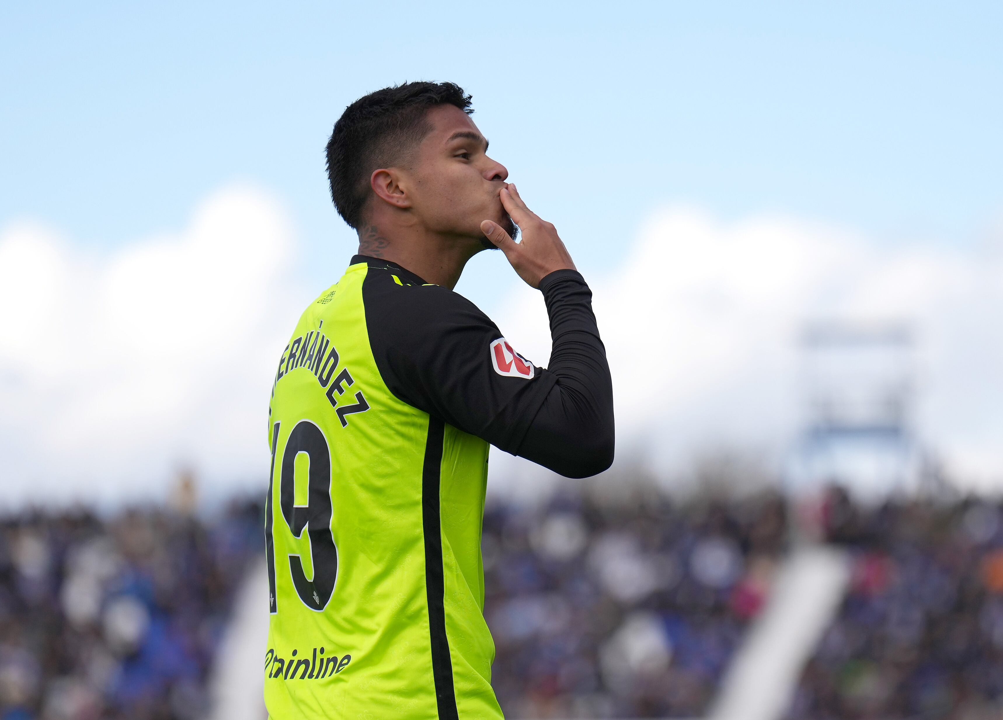 El Cucho Hernández le dio la victoria al Real Betis en LaLiga. (Photo by Angel Martinez/Getty Images)