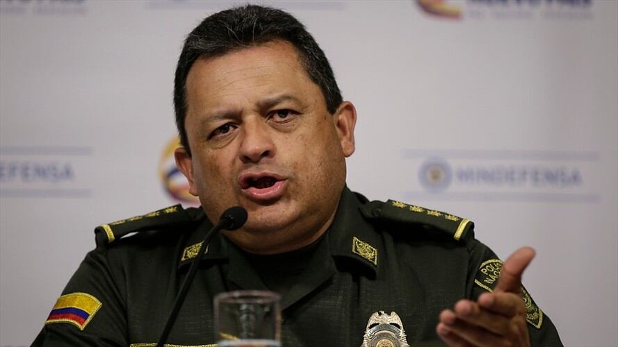 General Jorge Nieto, director de la Policía Nacional. Foto: Colprensa - Mauricio Alvarado