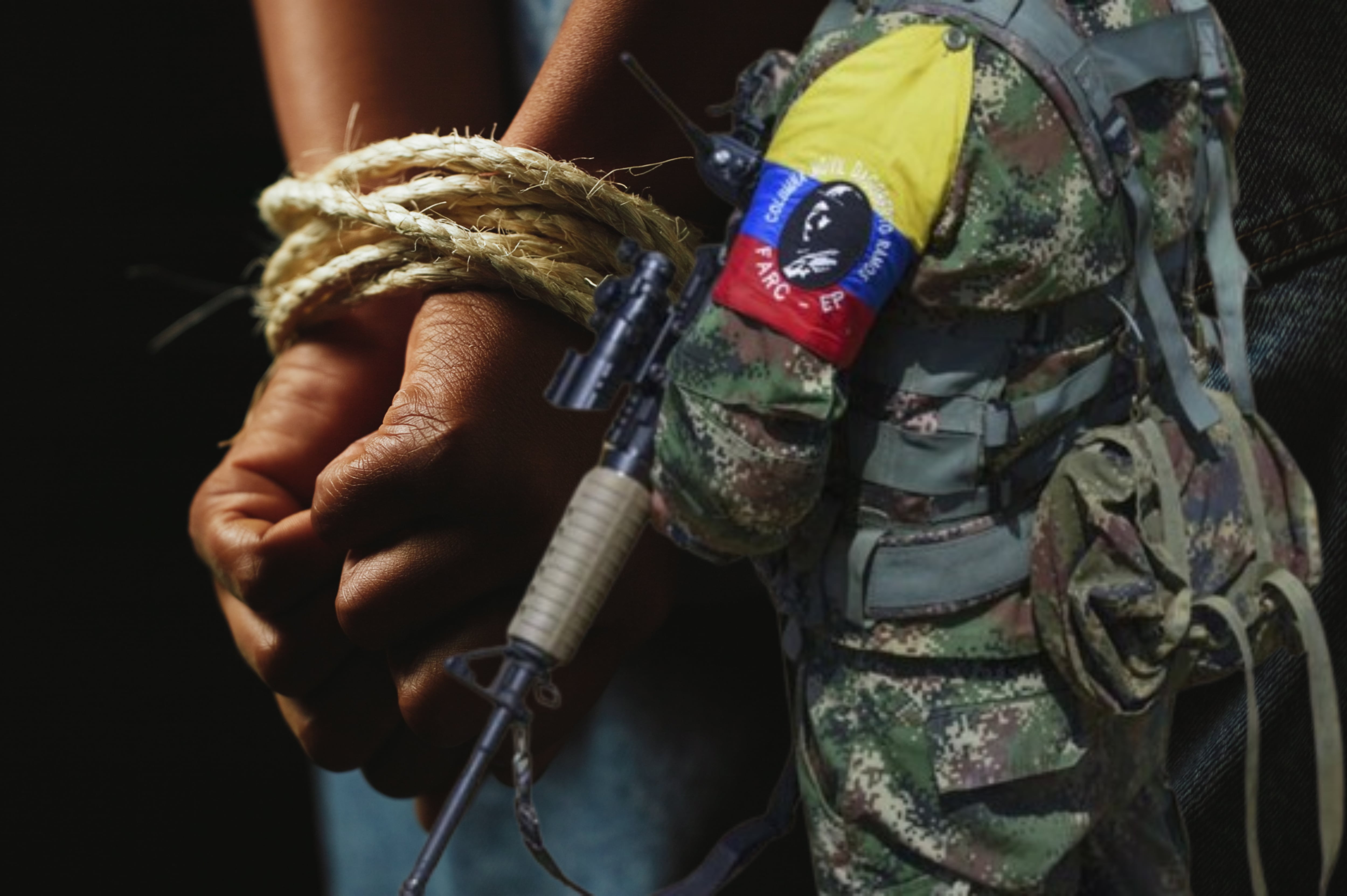 Imagen de referencia. Secuestro: Getty Images - Soldado FARC: Colprensa.