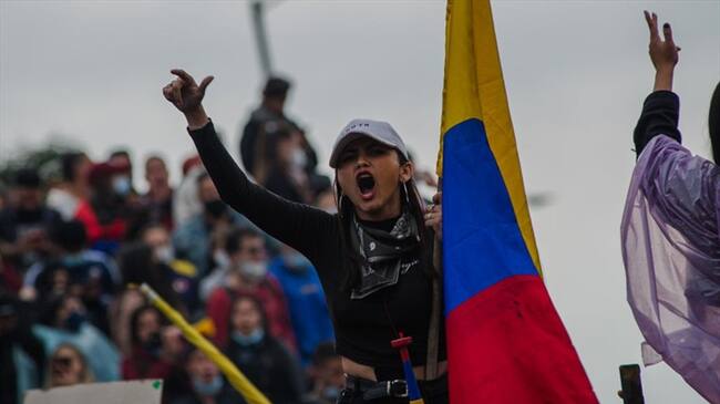 ¿Qué razones llevan a los colombianos a protestar? #SeProtestaPor. Foto: Getty Images / SEBASTIÁN BARROS