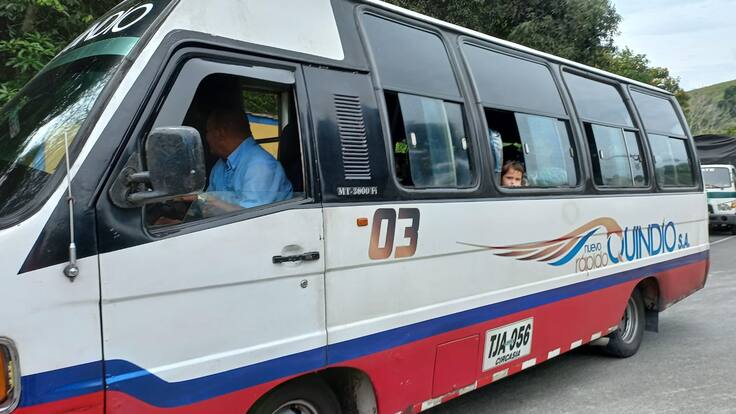 Jorge Ciro, conductor de bus en Quindío